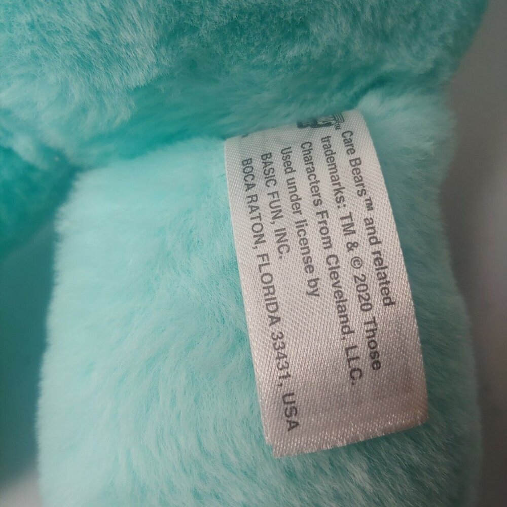 Care Bears Wish Bear Stuffed Animal Plush Toy Shooting Star Belly Lt Green 2020 - Picture 4 of 6